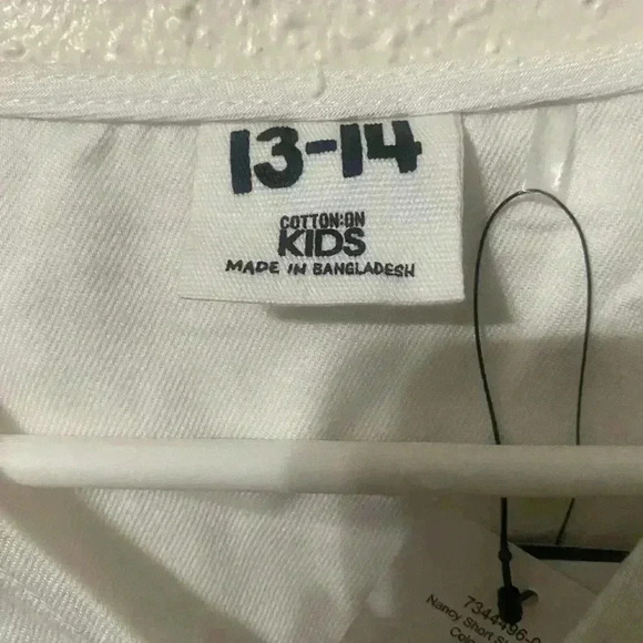 Cotton On Kids White Dress Size 13-14 NWT - Picture 3 of 6